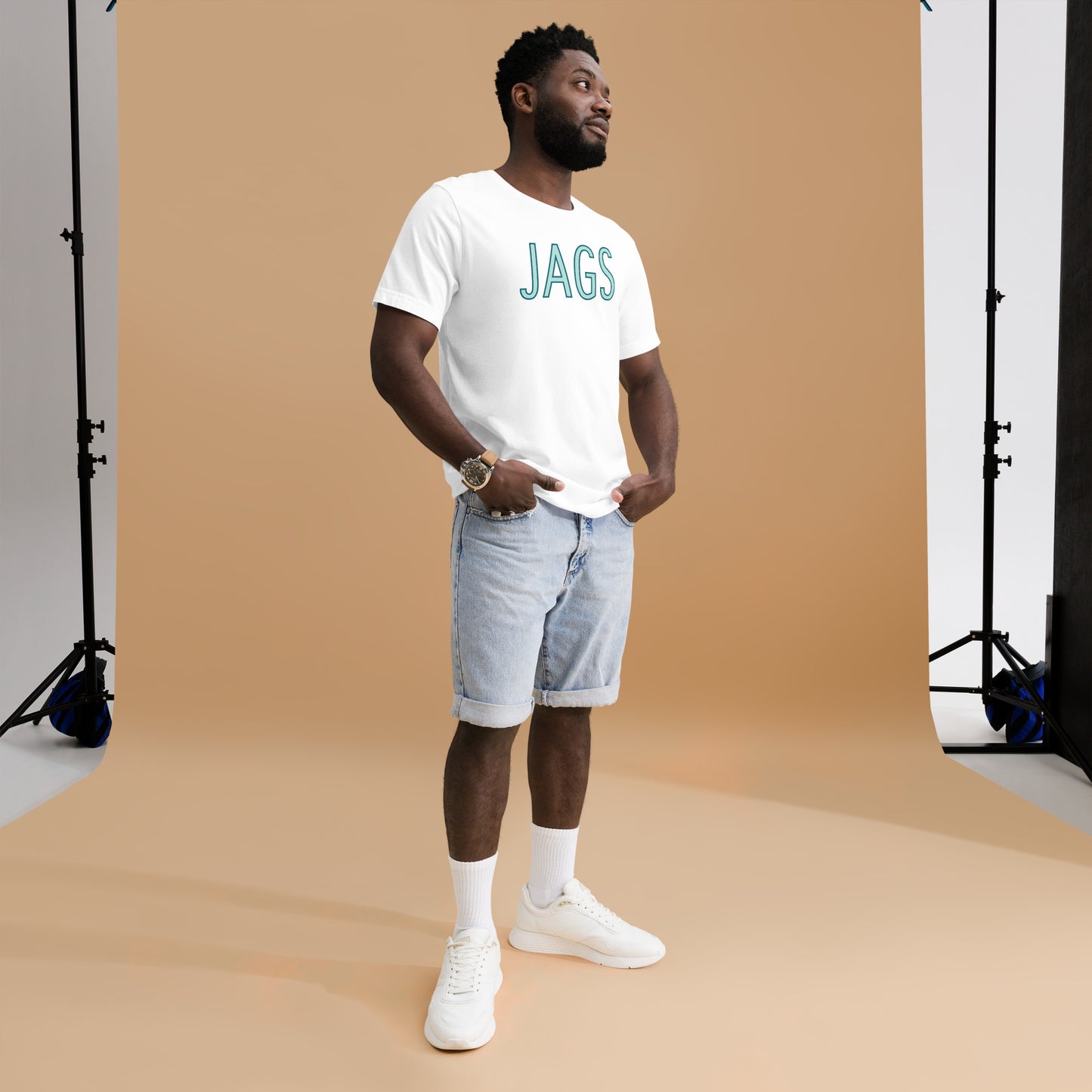 Jags Distressed T-Shirt | Bella + Canvas
