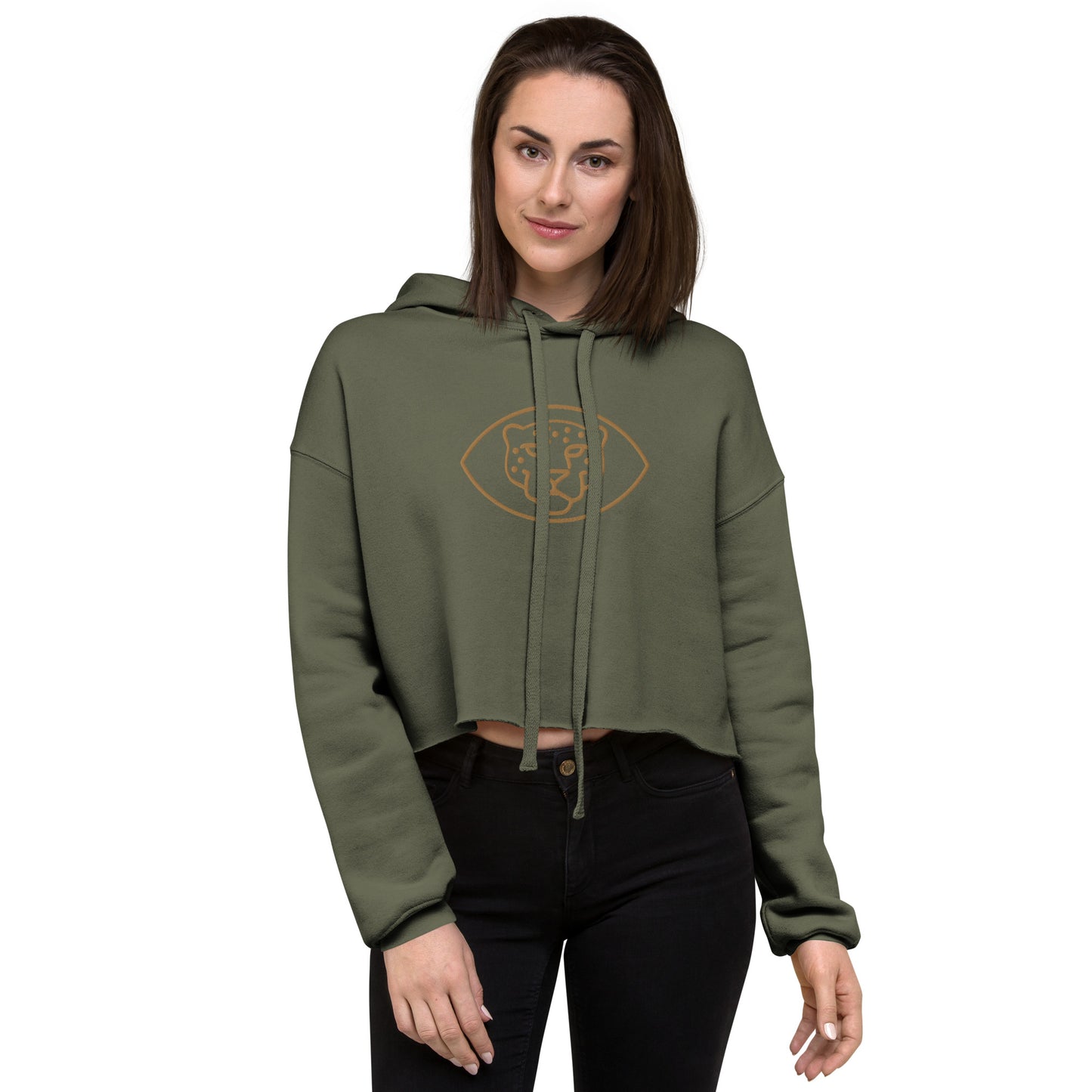 Jags Embroidered Crop Hoodie