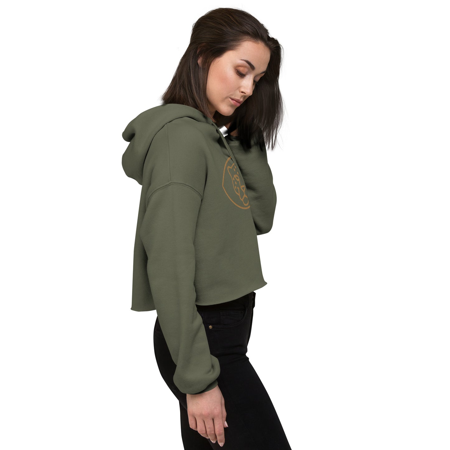 Jags Embroidered Crop Hoodie