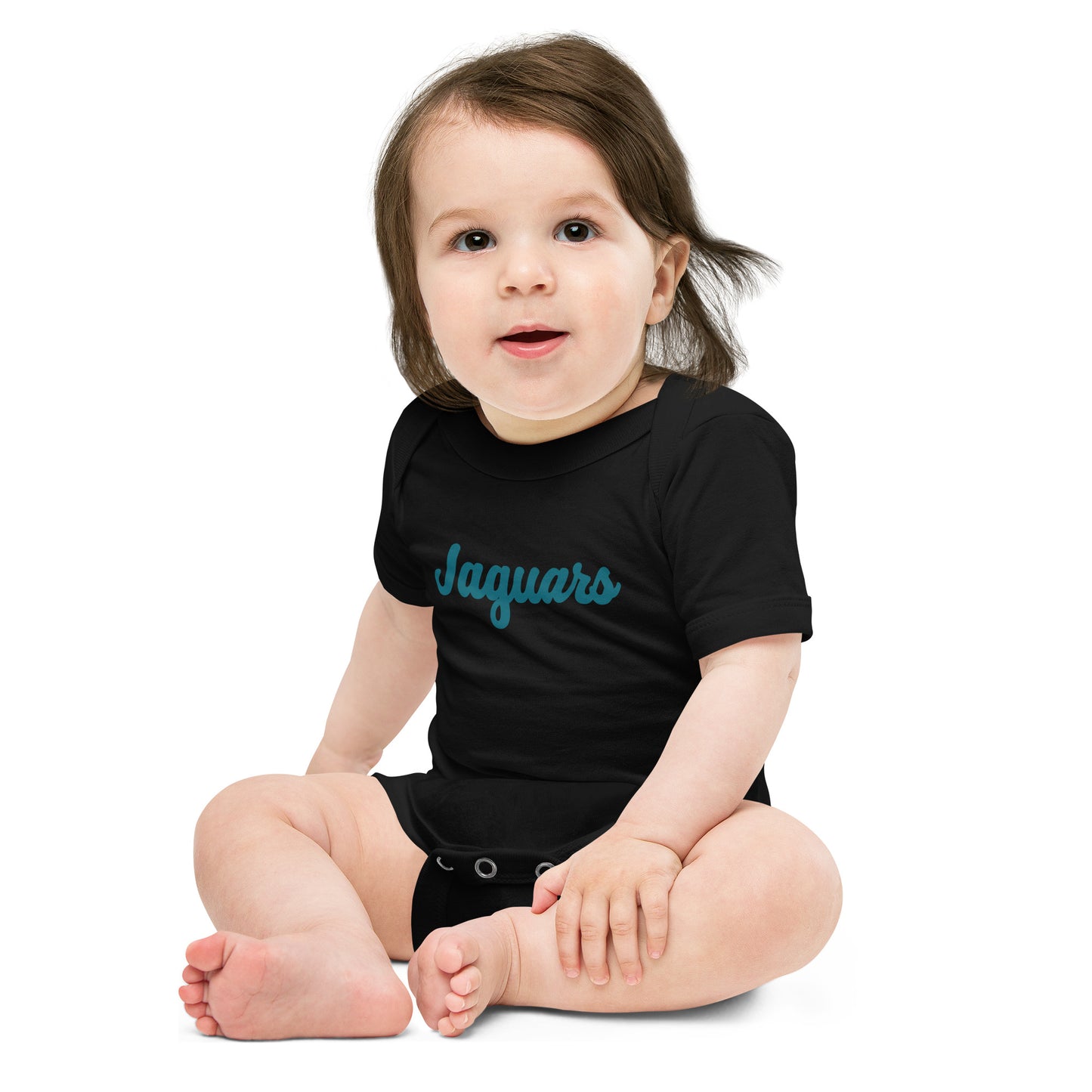 Jaguars Script Baby Onesie | Bella + Canvas