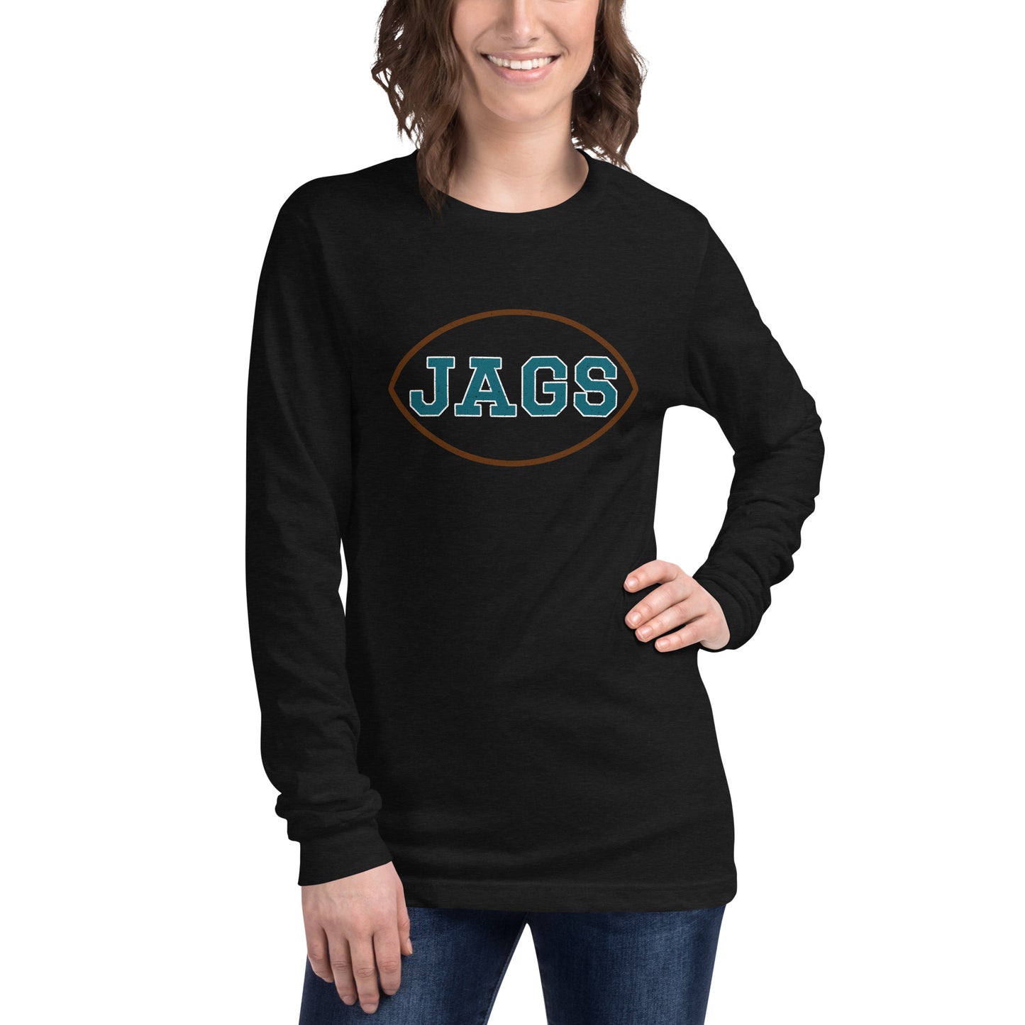 Jags Football Long Sleeve | Bella + Canvas